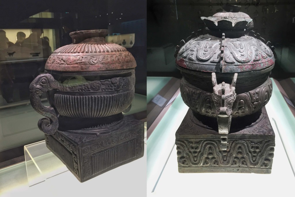 倗生簋,西周恭王(公元前10世纪中叶) 虎簋,西周晚期(公元前9世纪上半叶-前771年)